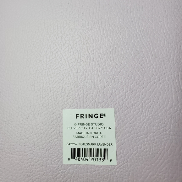 FRINGE STUDIO "Notesmark Lavender" Faux Leather Vegan Gold Notebook Journal - Picture 4 of 8